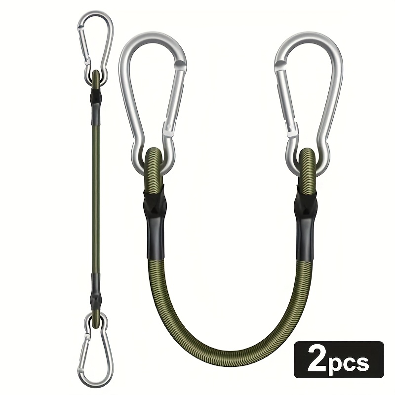 TEMU 2/4pcs Luggage Straps With Button Closure - Durable Nylon With Aluminum Alloy Hooks, Compact Folding Design For Camping, Travel And Outdoor Gear