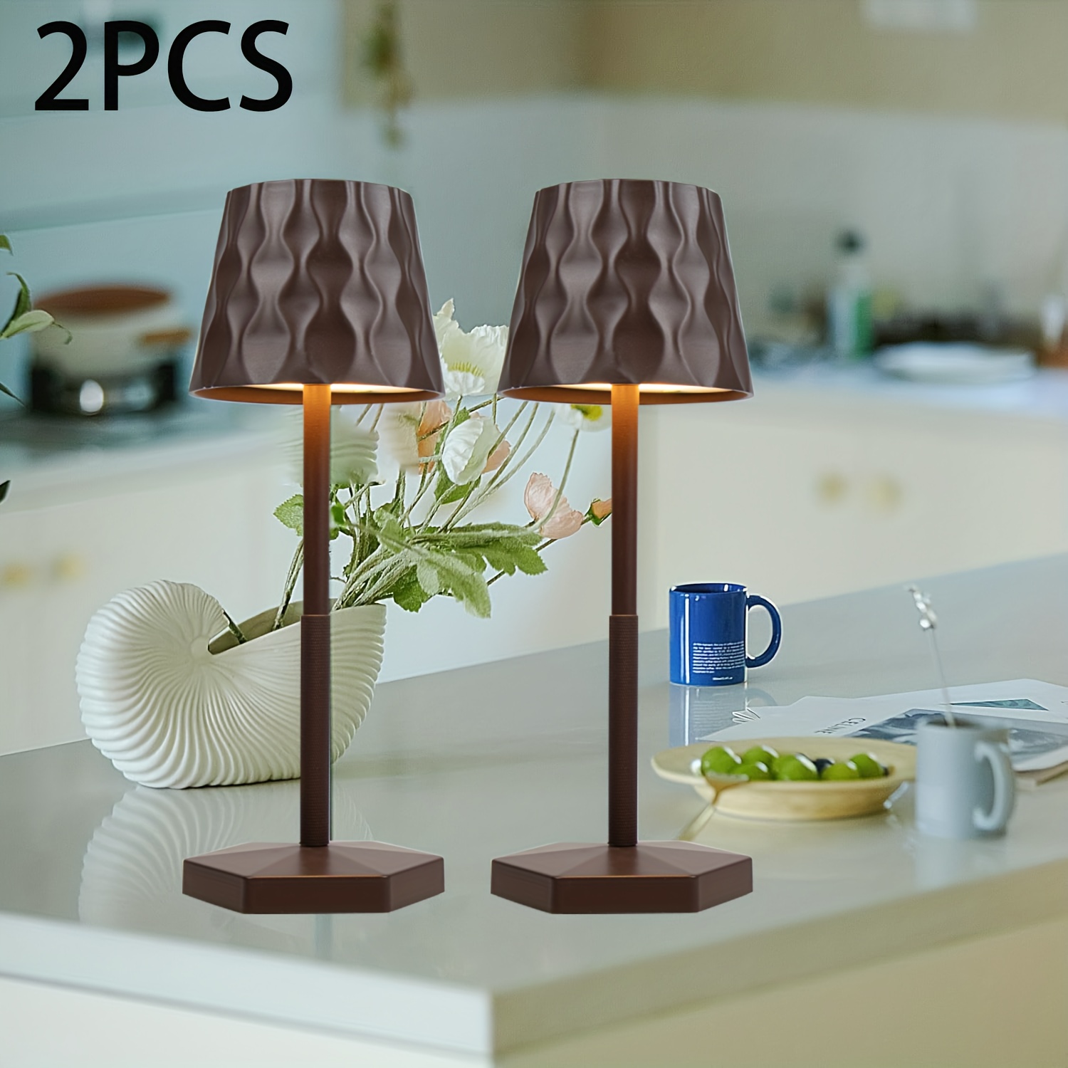 Luxury Cordless LED Table Lamps with Touch Control