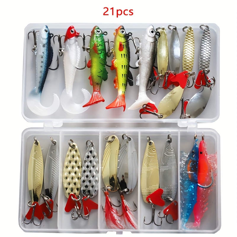 5 Pièces Leurres Pêche Wobblers Appâts Flottants En
