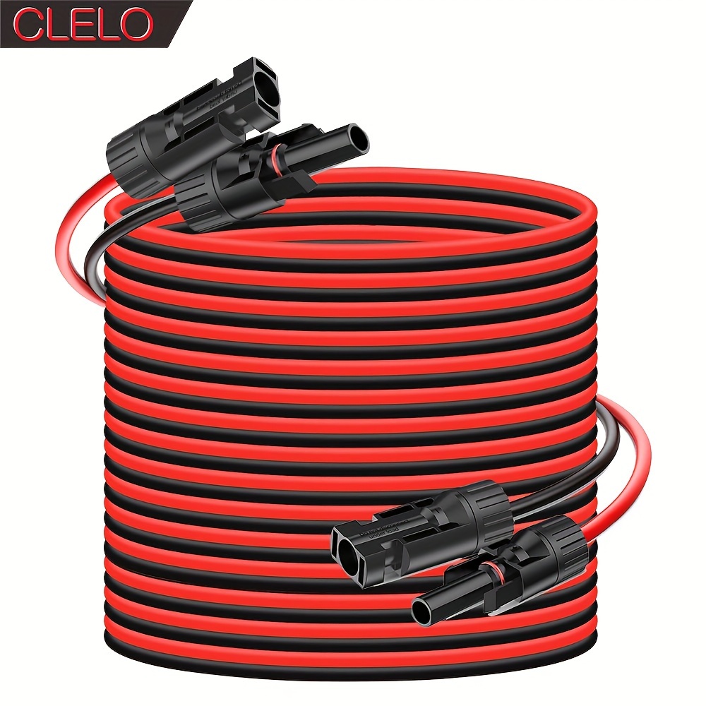 

Clelo 14awg Solar Panel Extension Cable Set - 30ft & 40ft Options, ≤36v Room Electrical Compatible, Outdoor Expansion Power Cords With Male/female Connectors