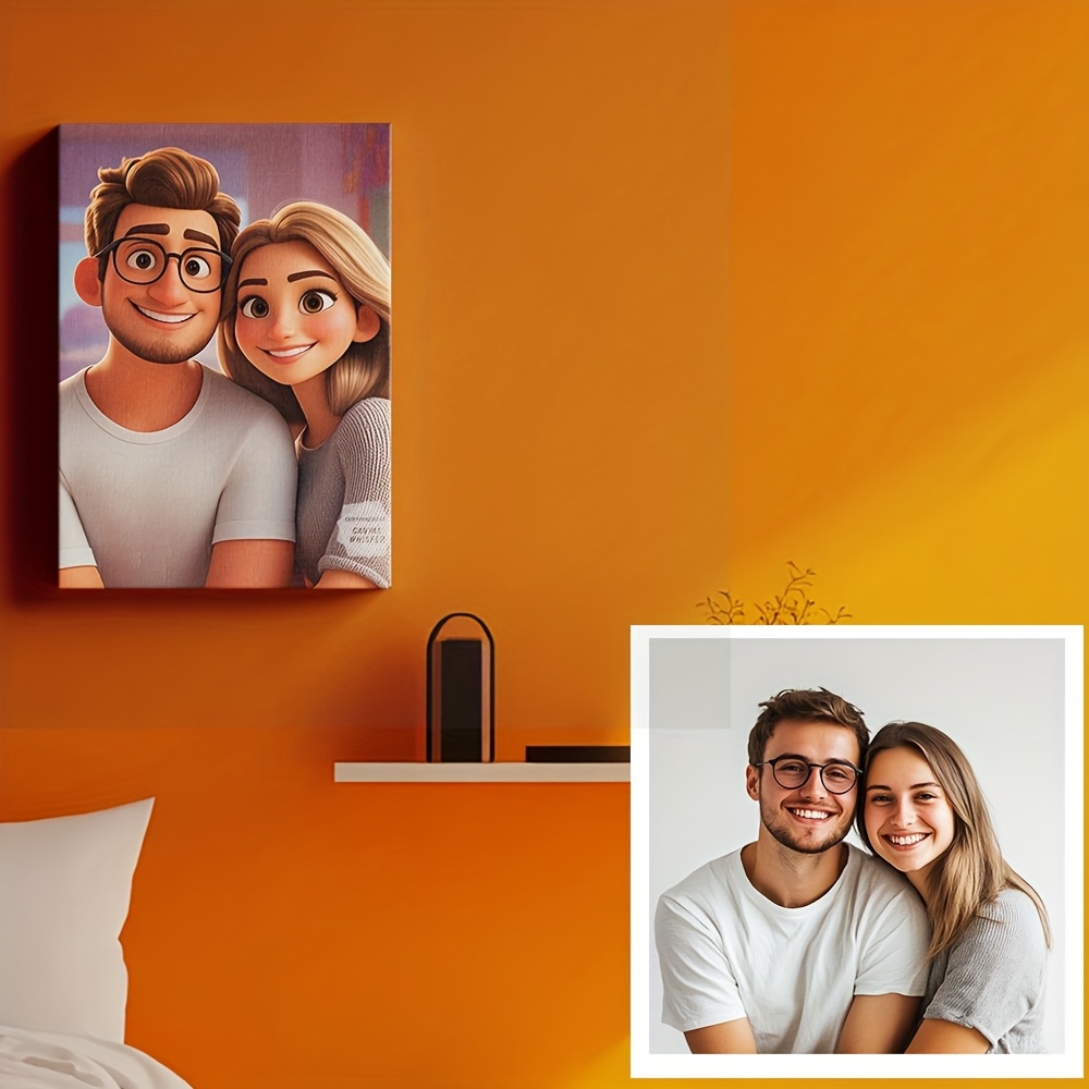 Personalizirana po izdelana darila, spreminjanje portretnih fotografij v slike v slogu anime. Naložite svoje najljubše skupinske fotografije,