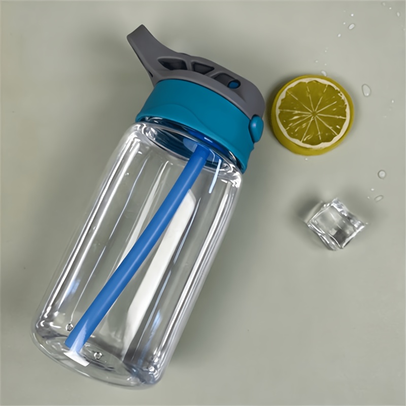 Image of 500ml Plastic Water Bottle, Portable Sports Water Jug, Simple And Premium Drop-proof Transparent Water Bottle, Portable Cup With Free Diy Stickers
