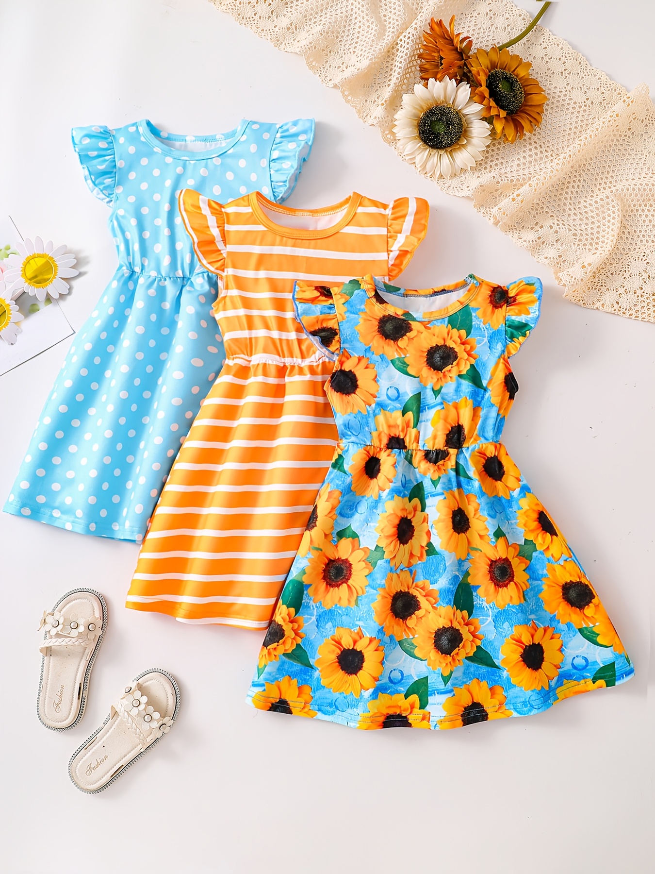 white christmas dresses Sunflower Dress main image 0