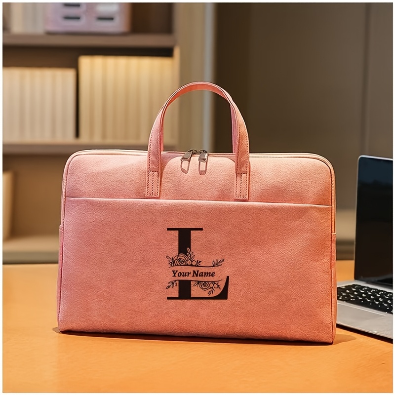 Personalized 15.6-Inch PU Notebook Bag