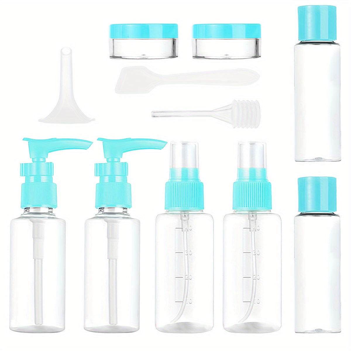 

Travel Bottles Kit, Tsa Approved Leak Proof Portable Toiletry Containers Set, Flight Size Containers For Lotion, Shampoo, Cream, Soap, Set Of 11