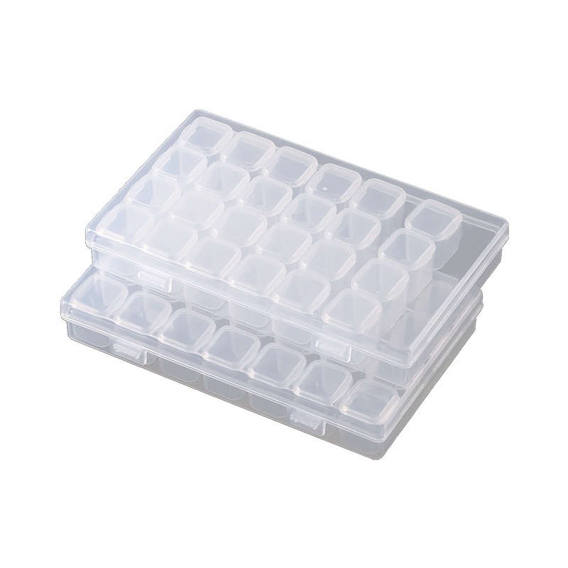 3pcs accessories storage box detachable 28 grid transparent box desktop storage box jewelry box detachable storage box suitable for jewelry jewelry beaded items organizing box Product details 1