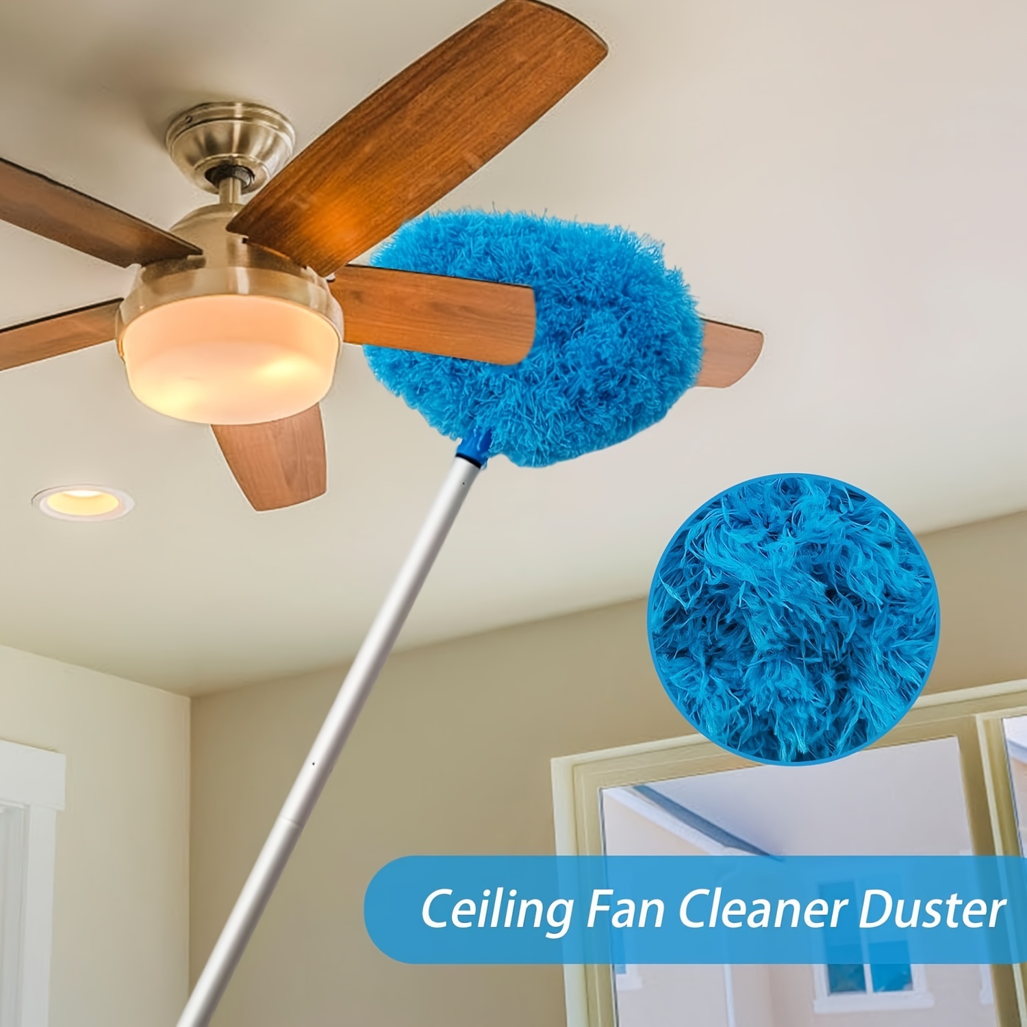 

Ceiling Fan Reusable Cleaning Tool Extendable 13 To 49.7 For Cleaning Ceiling Top