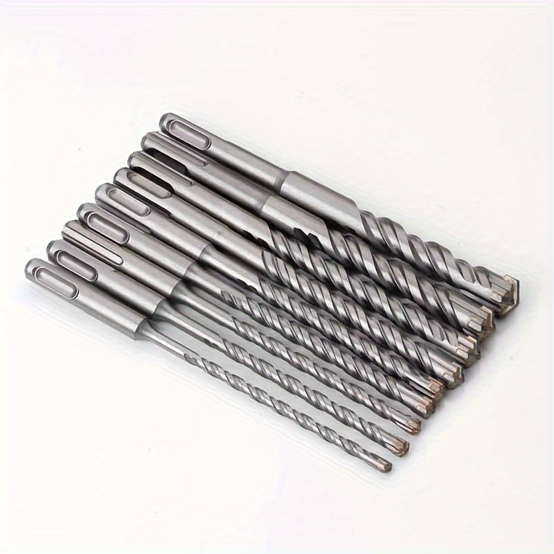 

9pcs Premium Impact Drill Bits-160mm Length- Concrete Reinforcement-easy Wall Penetration-multi-use With -cut Blades