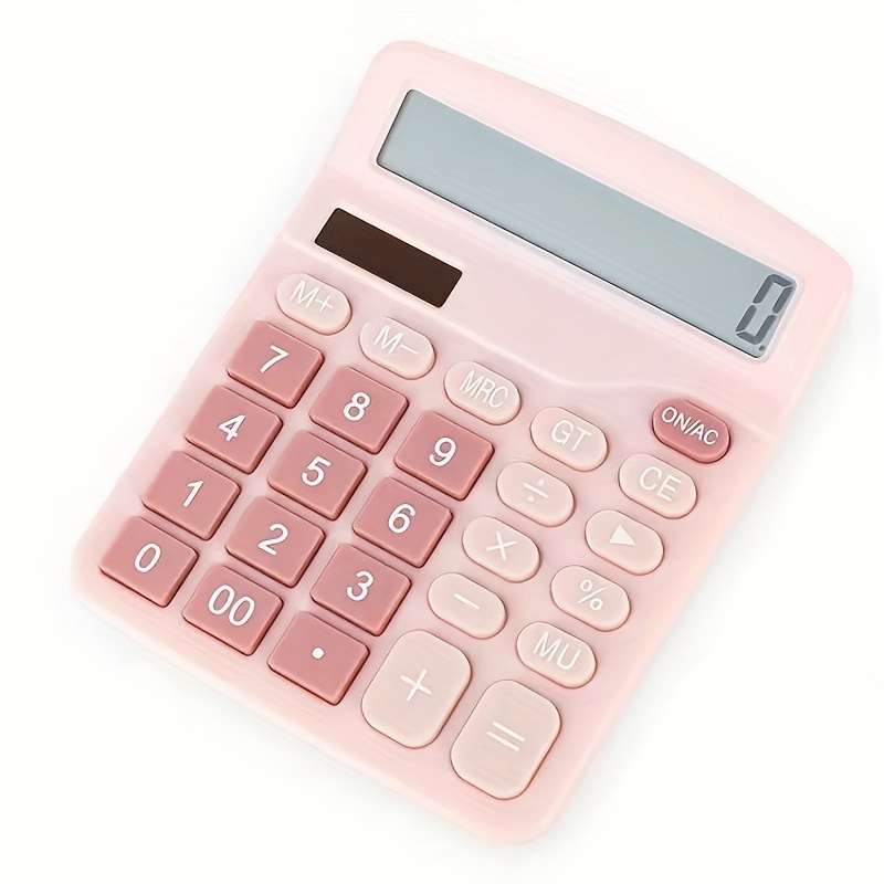 Image of Large 12-digit Solar/battery- Desktop Calculator With Lcd Display, Easy- To-read Big Buttons & Screen - Ideal For Office, Accounting,calculator For Business,big Calculator For Business