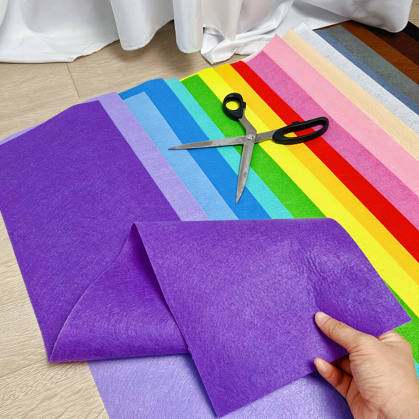 

20/60 Cm Felt Fabric For Diy Crafts, Non-woven Fabric For School Decorations.