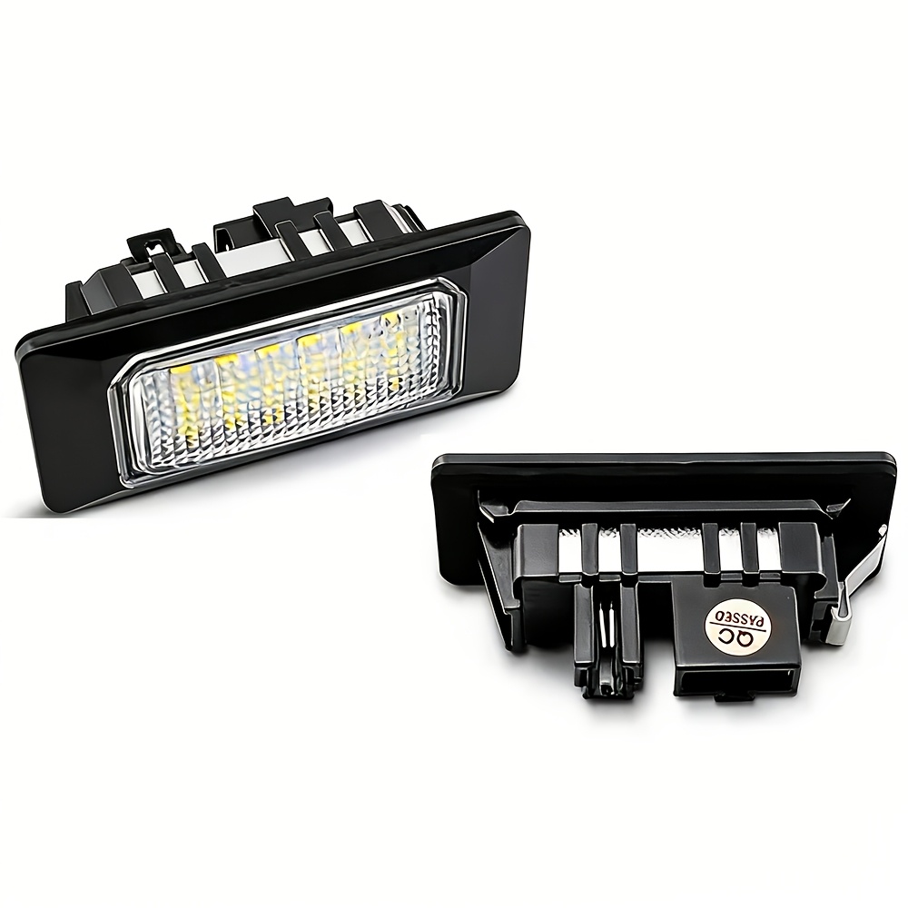 TEMU 2pcs Led Number License Plate Light For Vw Tiguan Mk1 Mk2 Mk2 B7/b8 Caddy Mk4 Golf 6/7 Jetta Mk6 Mk7 Golf Transporter Mk6 Tiguan Allspace No