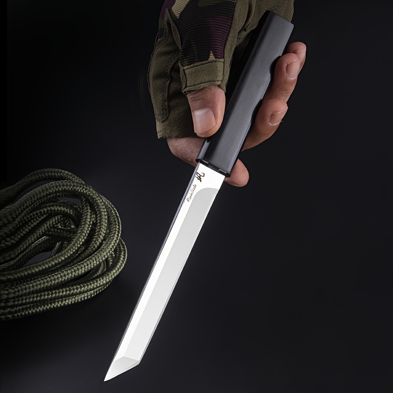 

1pc - Japanese Straight Knife , , Camping, , Portable Knife, Suitable For Multiple , Knife , Knives