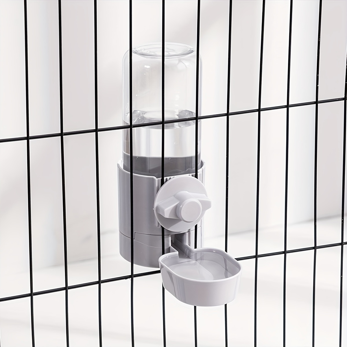 TEMU 1pc Pet Feeder, Cage Hanging Bowl, Water Bottle, Food Container Dispenser For Birds Pet Feeding Water Product