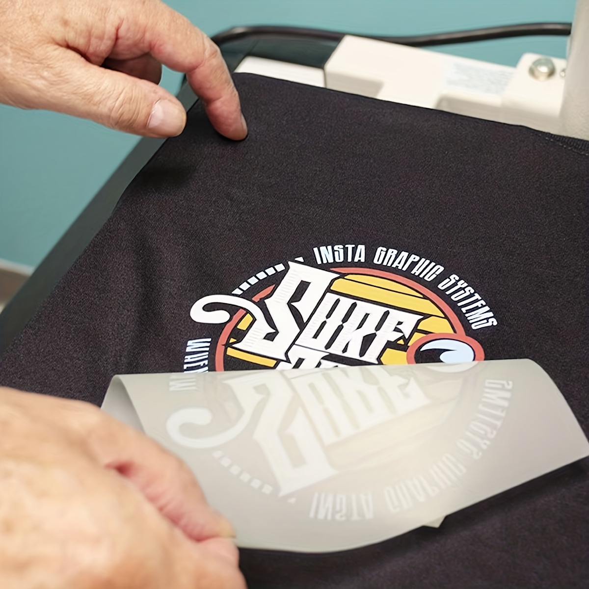 TEMU Custom Iron-on Transfer Patch - Logo/text/logo & Image Heat Press Or Household Iron Application - Durable Diy Fabric Patches For T-shirts, Bags,