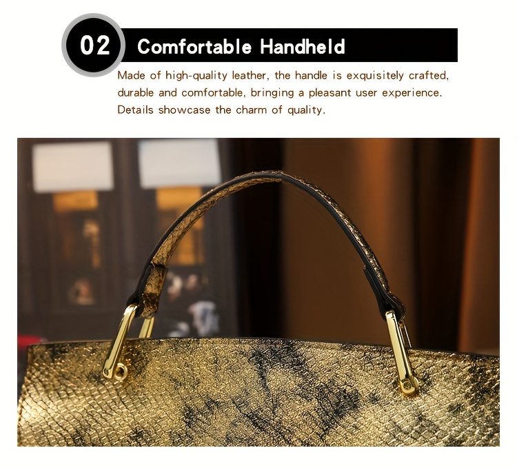 Handbag interior side pocket
