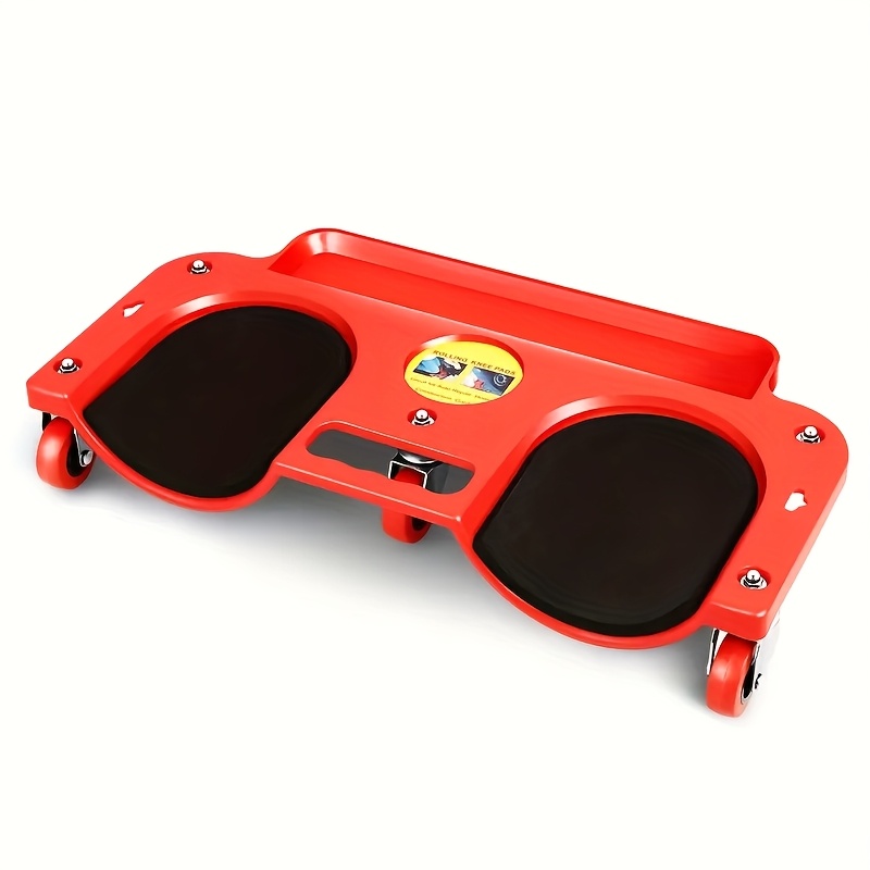 TEMU 1 Rolling Knee Platform With Wheels, Abs Material, Multi-functional Built-in Tool Tray, Comfortable Knee Pad, Suitable For Mechanics, Carpenters, Floor And Repair. Fathers Day Gift For Man.
