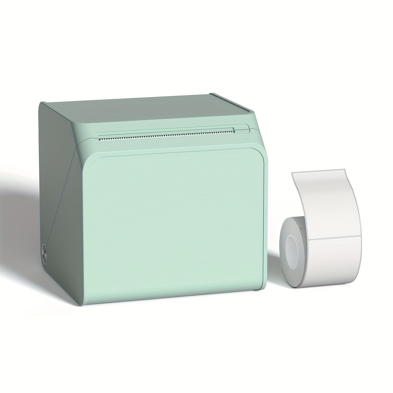 TEMU Label Printer Desktop Portable Label Printer, Inkless Thermal Compact Printer Connects To Smartphones And Computers, Can Paste Face Sheets