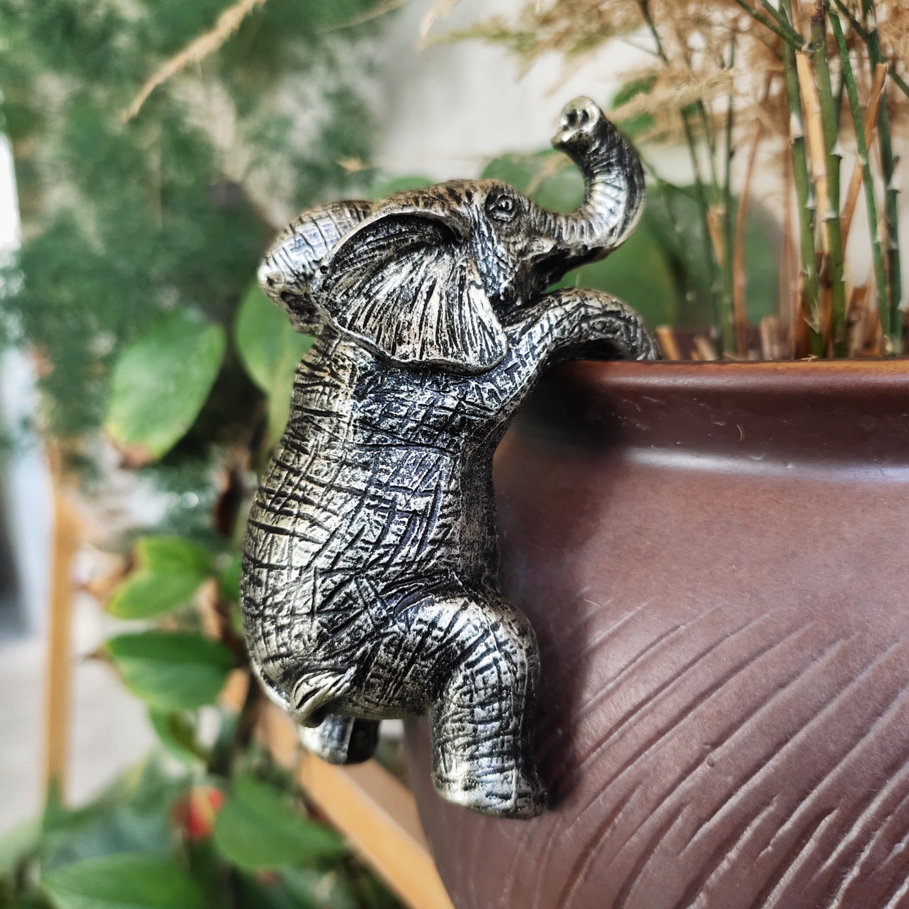 *. * Hängende Blumentopf Elefantenliebhaber Geschenk * Balkon Garten Tier Dekoration Skulptur Blumentopf Dekoration, Raumdekor, Perfekte Raumdekor, Schlafzimmerdekor *dekor *dekor