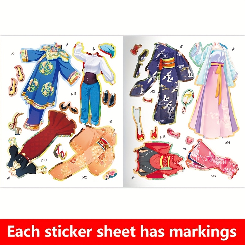 Adorable Princess Sticker Book for Kids ? Combine Outfits & Styles, Imaginative Dress-Up Game, Enjoyable School Project & Family Present for Girls, Perfect for Birthdays & Christmas, Chinese Version
