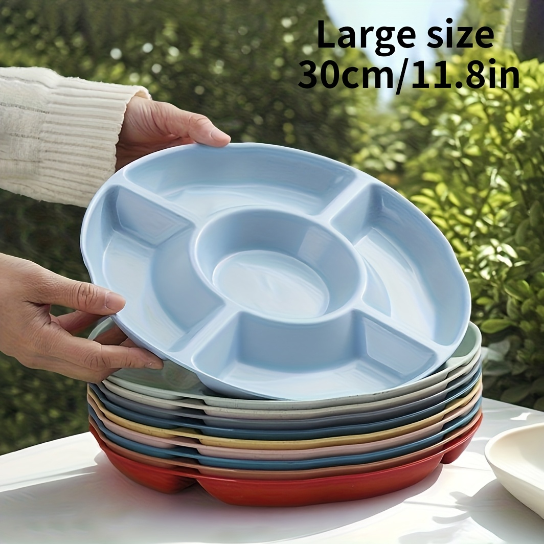 10pcs transparent plastic round appetizer trays lids hard Temu