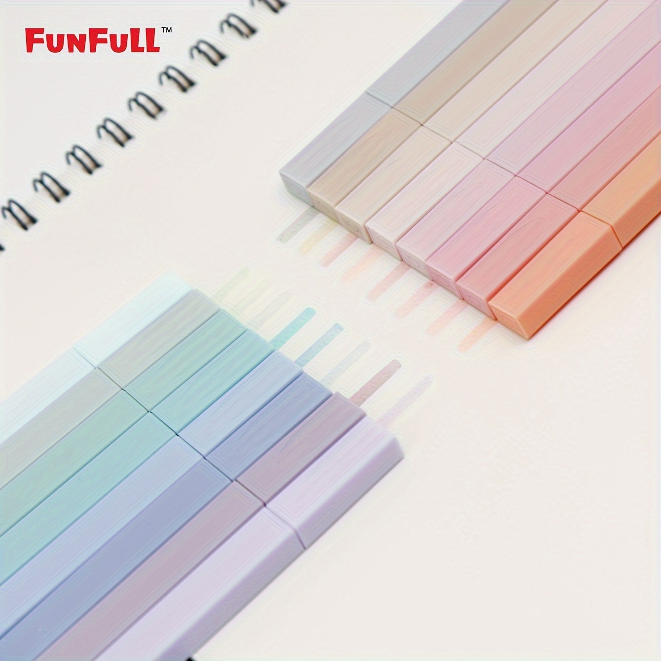 

Funfull 16pcs Pastel Markers - Chisel Tip, No Bleed & , Ideal For Journaling, School & Office Supplies, Funfull