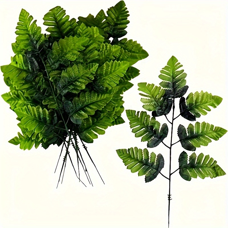 

Artificiaredl Silk Leather Leaf Ferns, 40.64cm Long, 24 Pieces