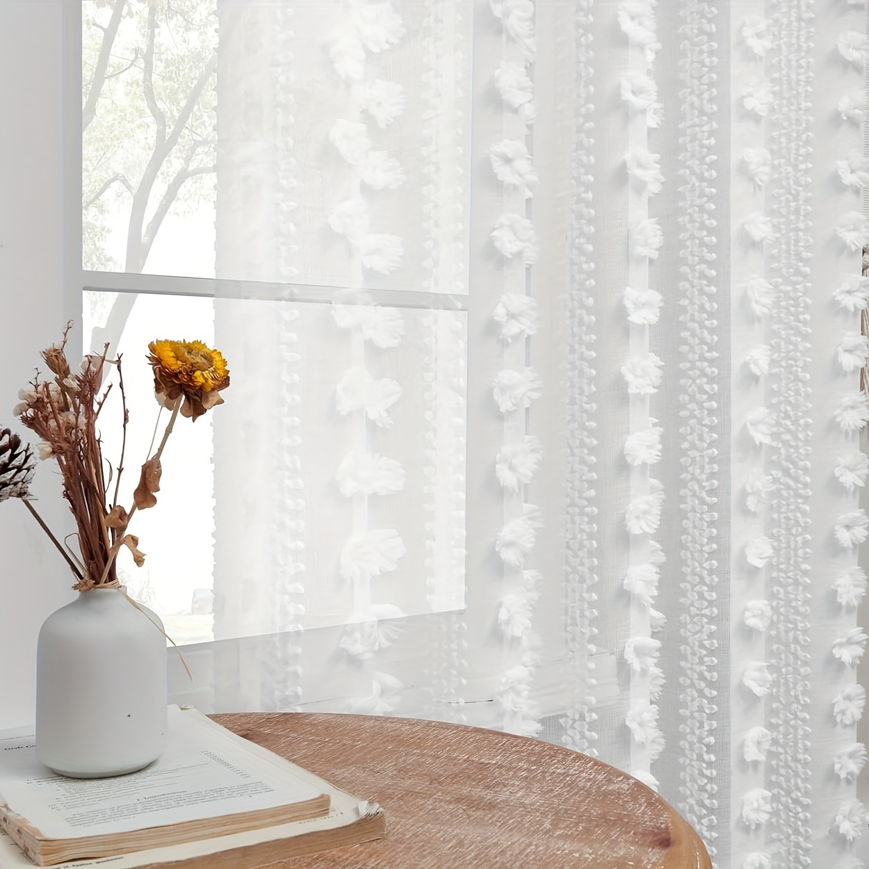 Toile De Jouy Vorhänge – 2 Paneele, 213 Cm Länge, Leinen, Französisches Landhaus-Design, Blau/Weiß, Mit Ösen