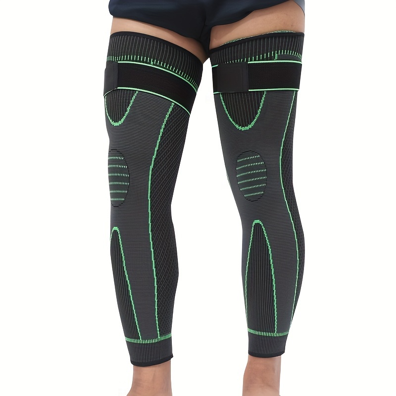 item picture 2pcs unisex compression long leg knee sleeves