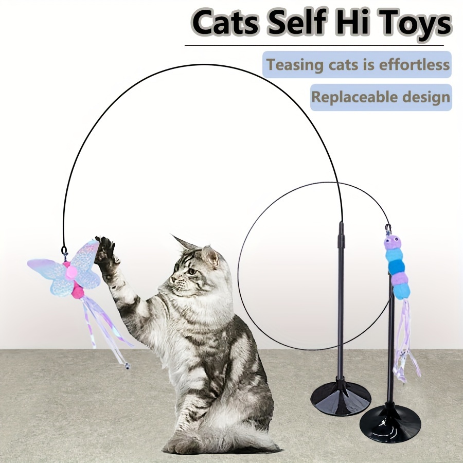 

3- Interactive Cat Teaser , -entertaining Cup, Plastic, No Batteries , Pet Accessories