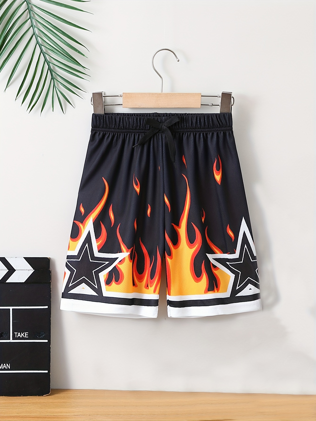 Kinetic American Flame Flame Basketball Shorts Designer Casual
