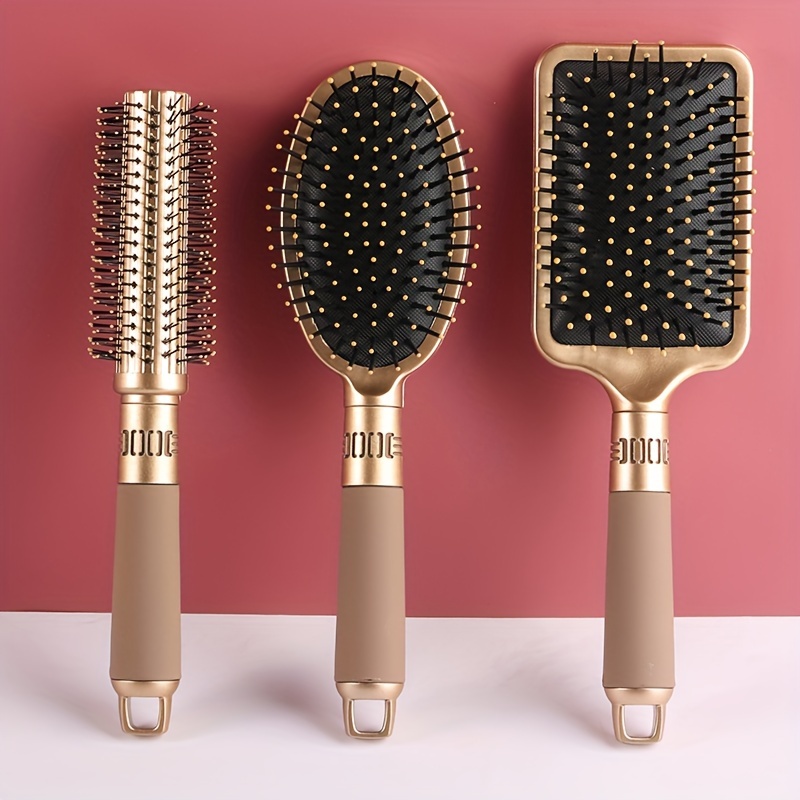 

1pc Hair Styling Comb Round Curling Hair Brush Paddle Air Cushion Comb Scalp Massage Hair Comb For All Hair Types