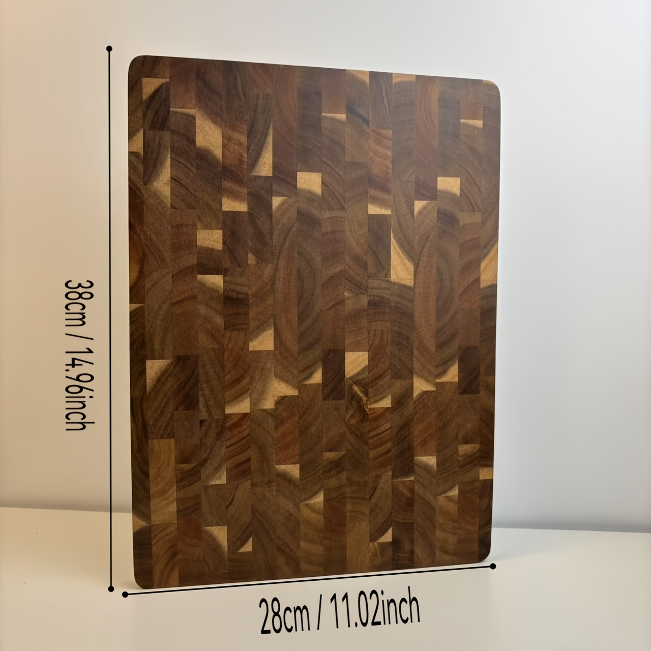 E-shop MIYORK 1 Stück Acacia Mangium Schneidebrett – Ein Muss für jede Küche, Doppelseitig nutzbar mit Saftnut, als Gemüse-Schneidebrett
