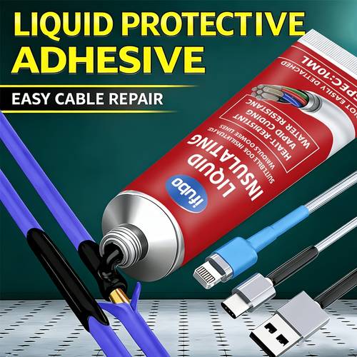 liquid electrical insulating tape high temperature insulating tape with flame retardancy quick drying suitable for cable repair sealing connections car wiring and circuit box maintenance