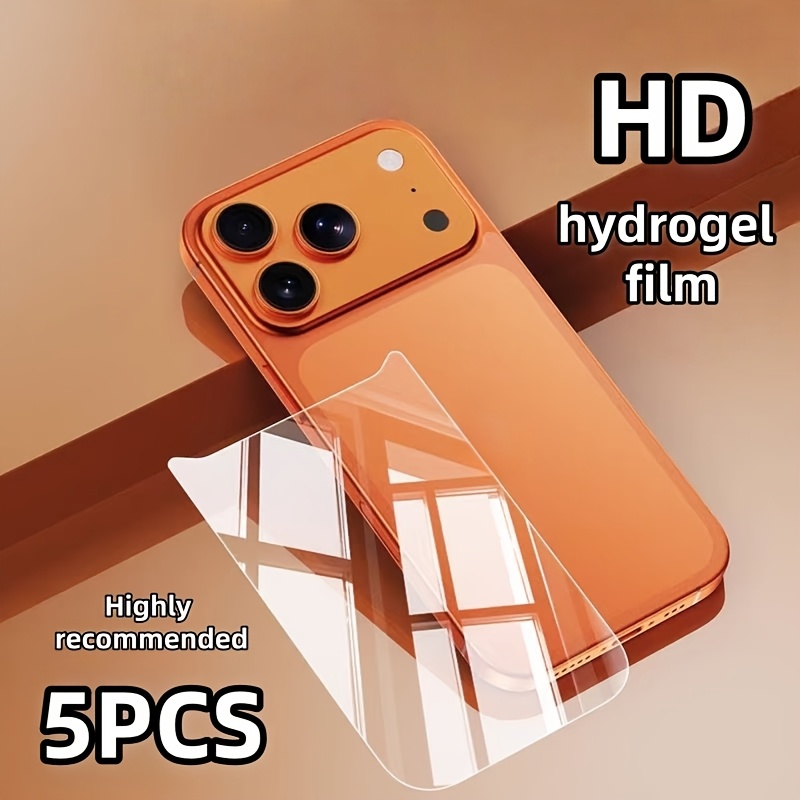 TEMU 5pcs Gel Back Sticker Protective Film Suitable For: For Iphone 17/ For Iphone 17pro/ For Iphone 17air/ For Iphone 17pro Anti-scratch