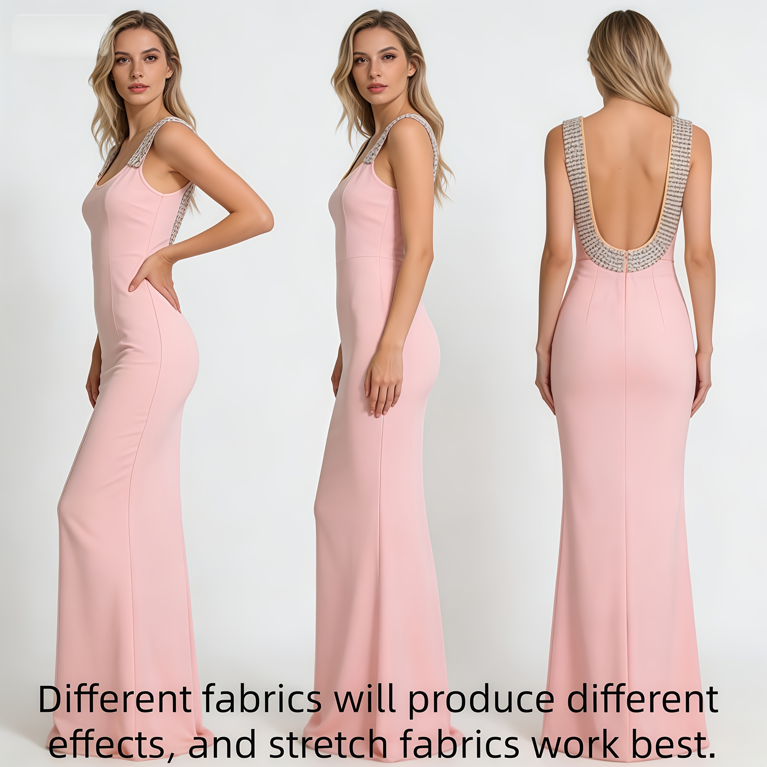 backless evening dress pattern Vogue 7365 ORIGINAL Women's Evening Dress Backless Bias Cut Halter Neck  UNCUT FF Size 6- 8- 10 Bust 30.5 - 32.5 Women's Sewing Pattern