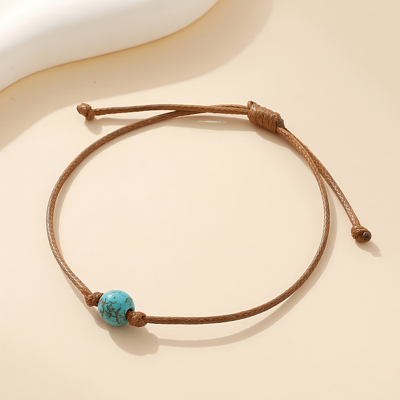 TEMU 1pc Pulsera de Estilo , Diseño Ins Bohemio Vacaciones en Pulsera de Pareja de Cuentas de Arroz Tejidas