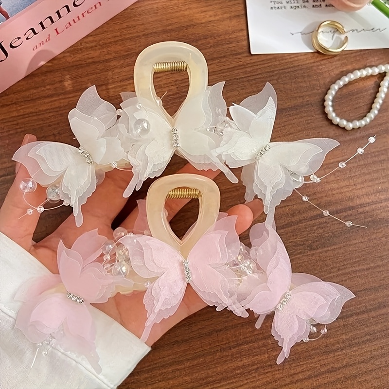 Yean 2er Set Strass-Schmetterlings-Haarspangen – Dynamische Accessoires Für Frauen & Mädchen