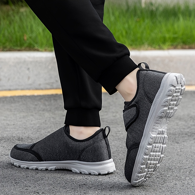 Men's Athletic Walking Shoes, Breathable Fabric & Adjustable Design
