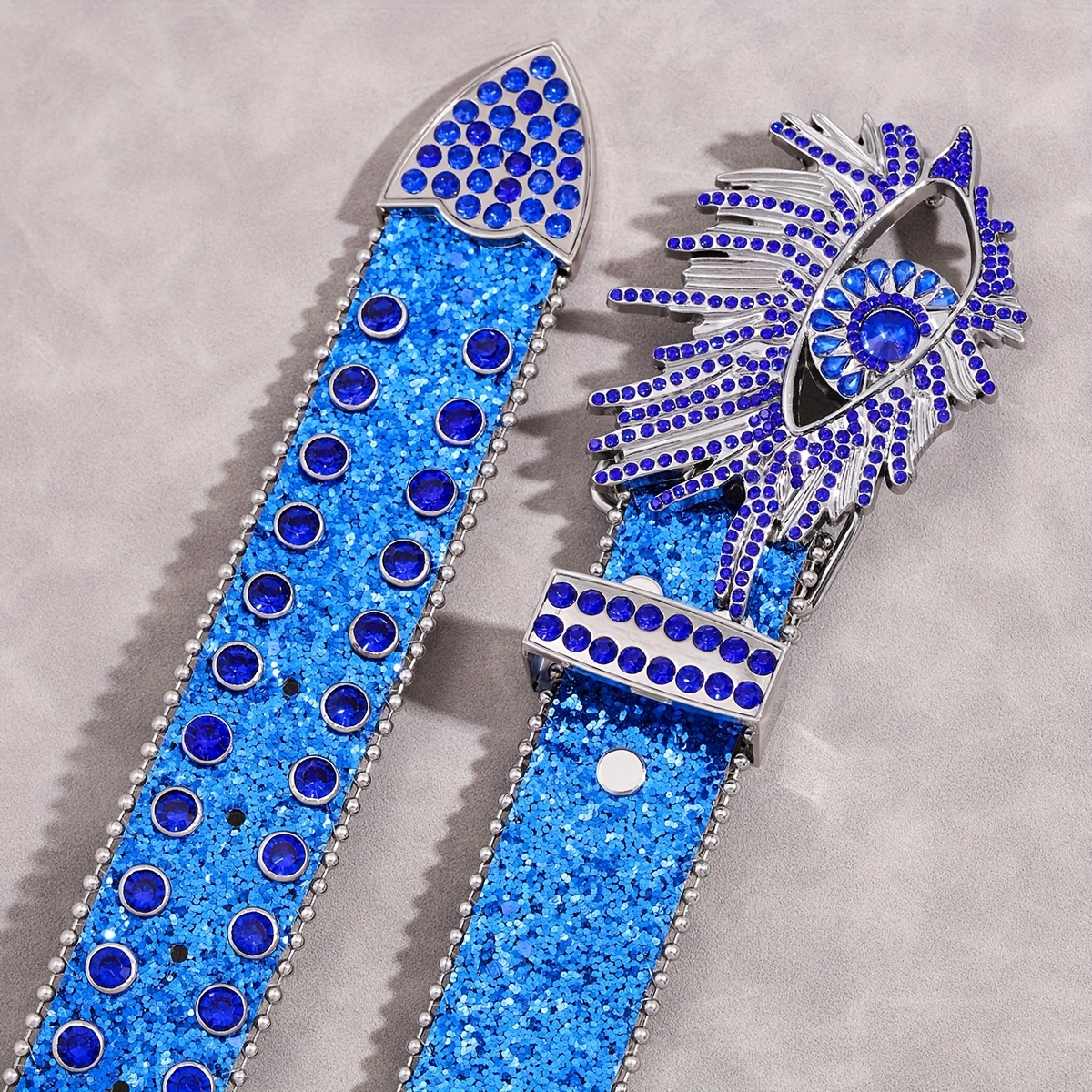 Flamingo Belt w/ Rhinestones, Sequins & Studs - Valentine's Day