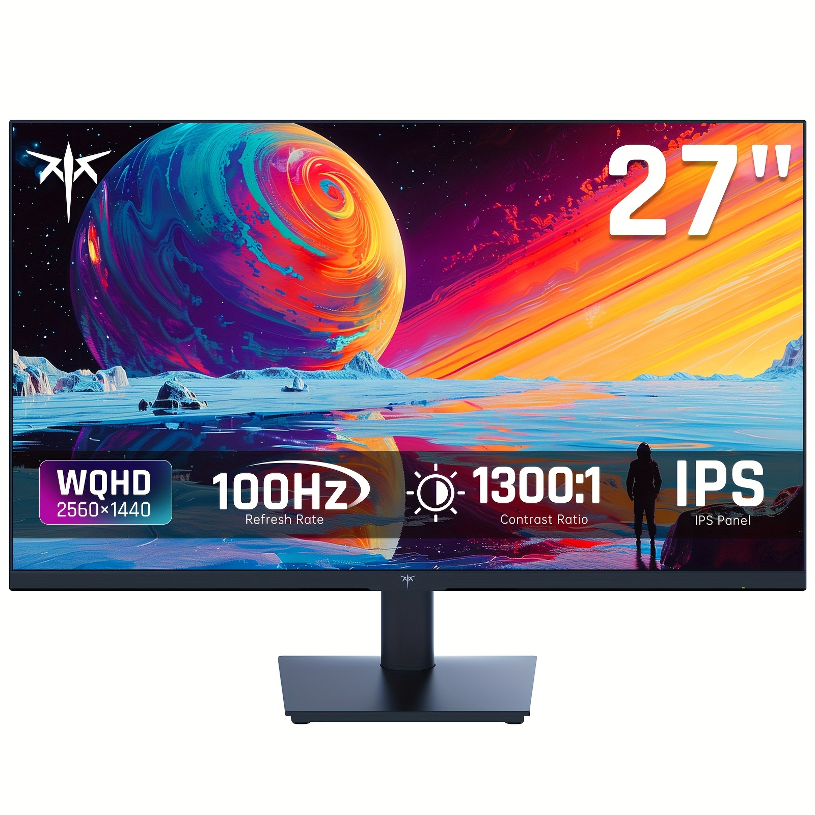 

27 Qhd (2560 * 1440) 100hz Computer - Ips , -blue , 100% , 123% Srgb, And , Pc For And