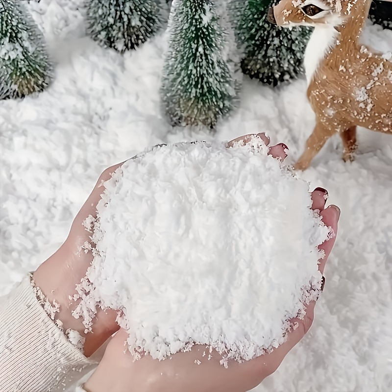 

50g Decorations - Christmas, Winter & Photo Props - Non-expanding Plastic Craft Snow, No Water Needed