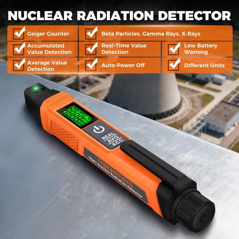 nd01   portable pen used for real time   and cumulative measurement of   beta gamma radiation nuclear radiation with sound and light alarm geiger counter suitable for nuclear power plants   radiology