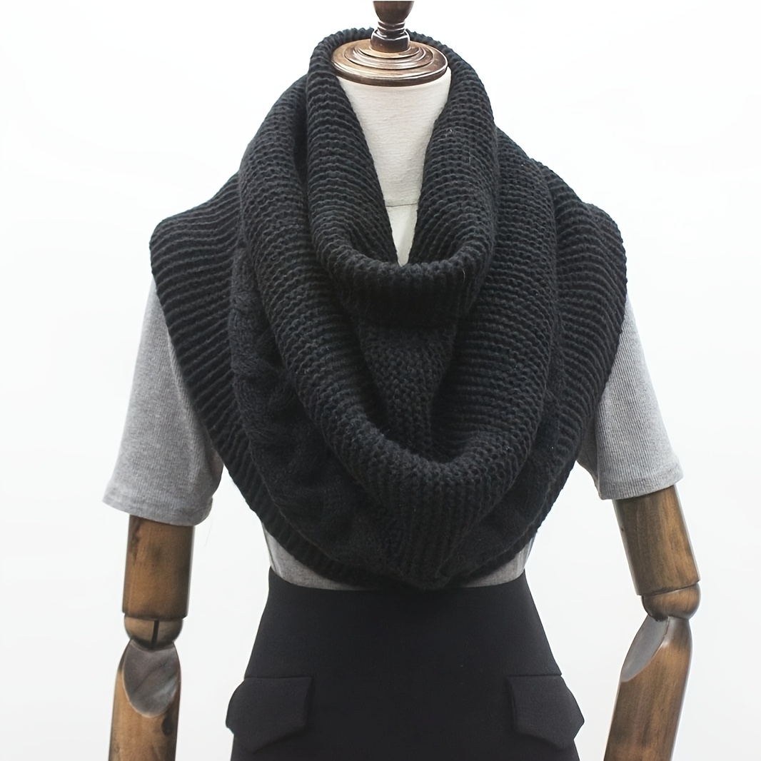 TEMU A Must-have Winter Warming Accessory For Women, Featuring A Hooded High-neck Scarf That Combines And , Serving As A Multifunctional Neck Gaiter