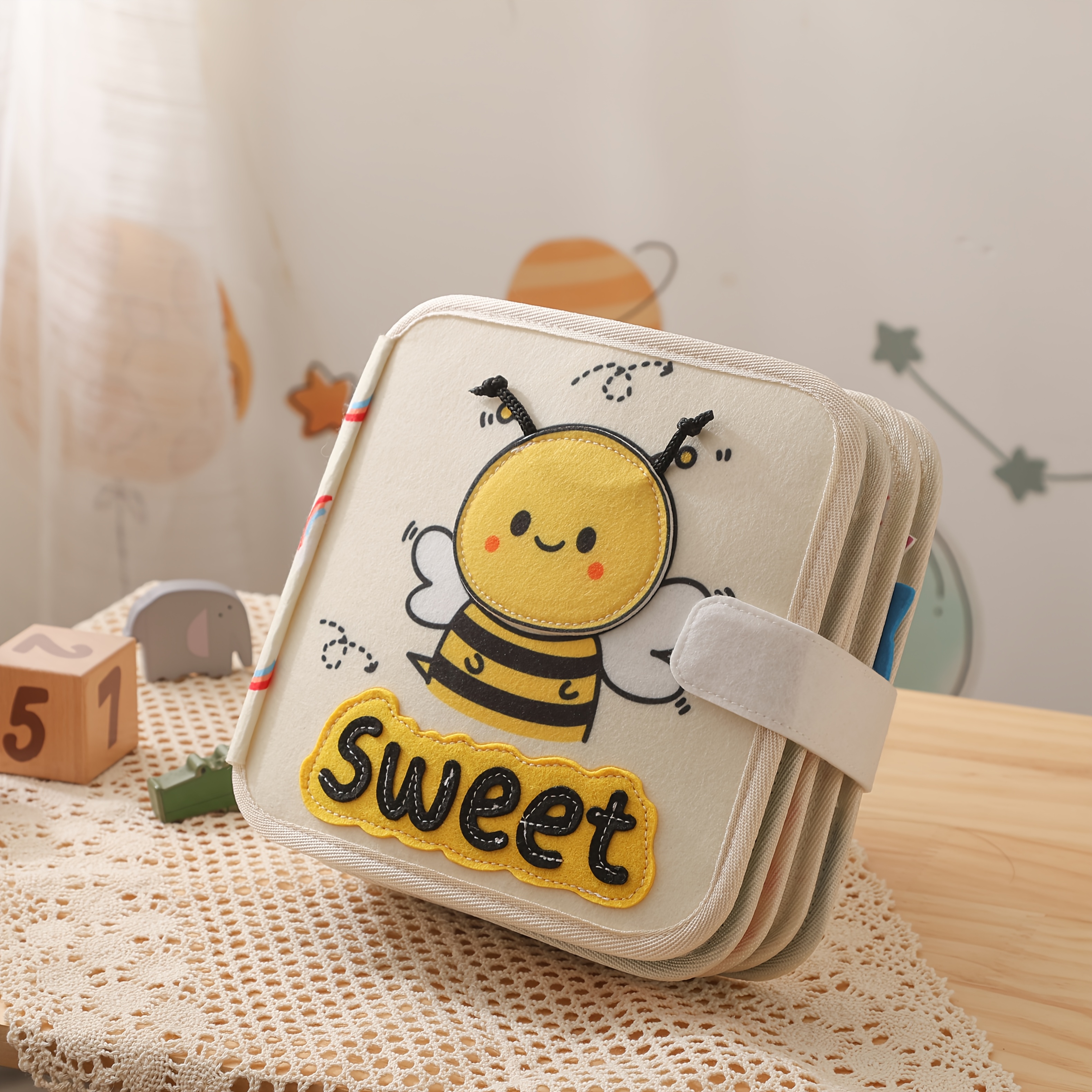 Durable Felt Quiet Book for Toddlers with Animal Patterns