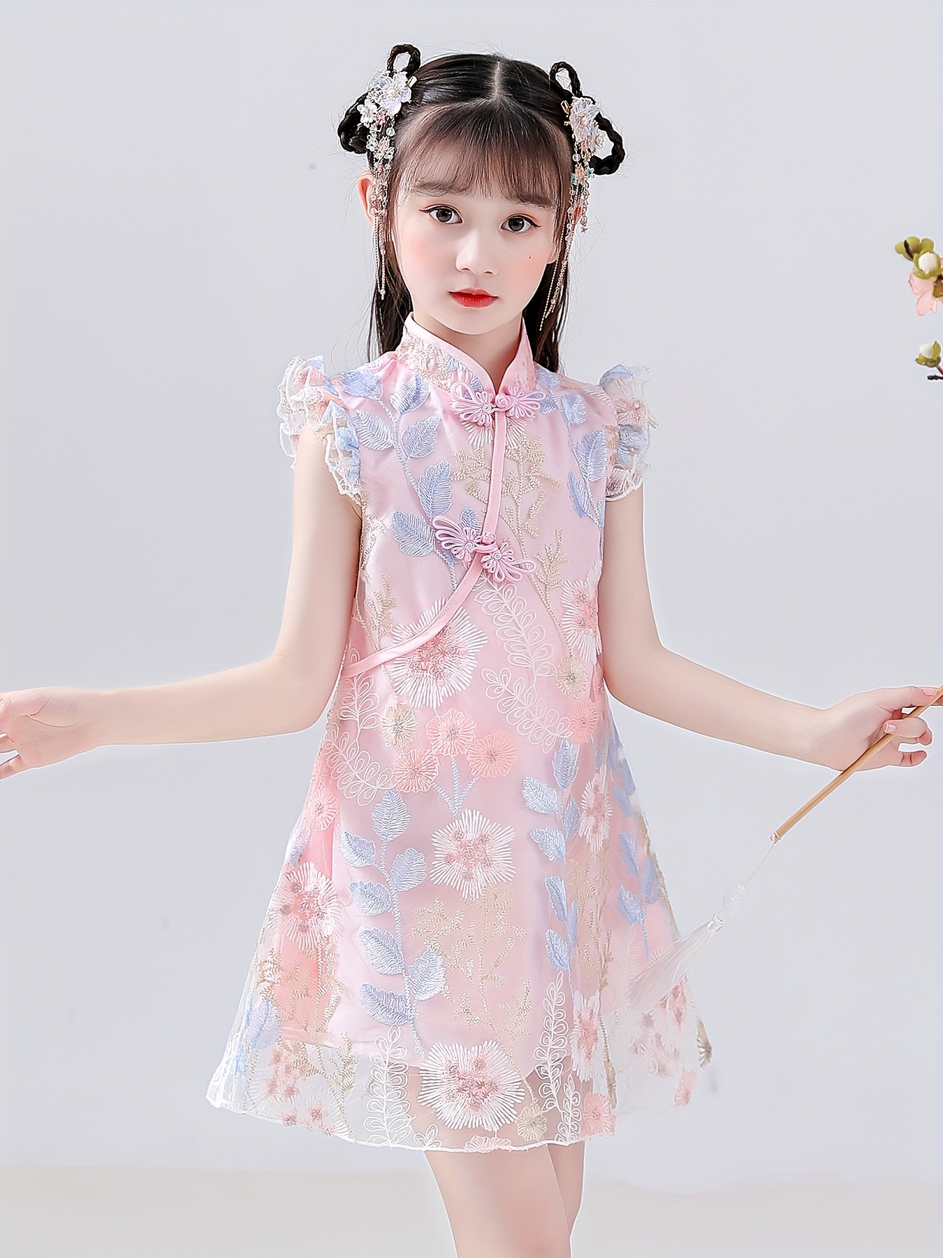 hanfu fairy dress Lavender Fairy Embroidered Gradient Flowing Hanfu Dress