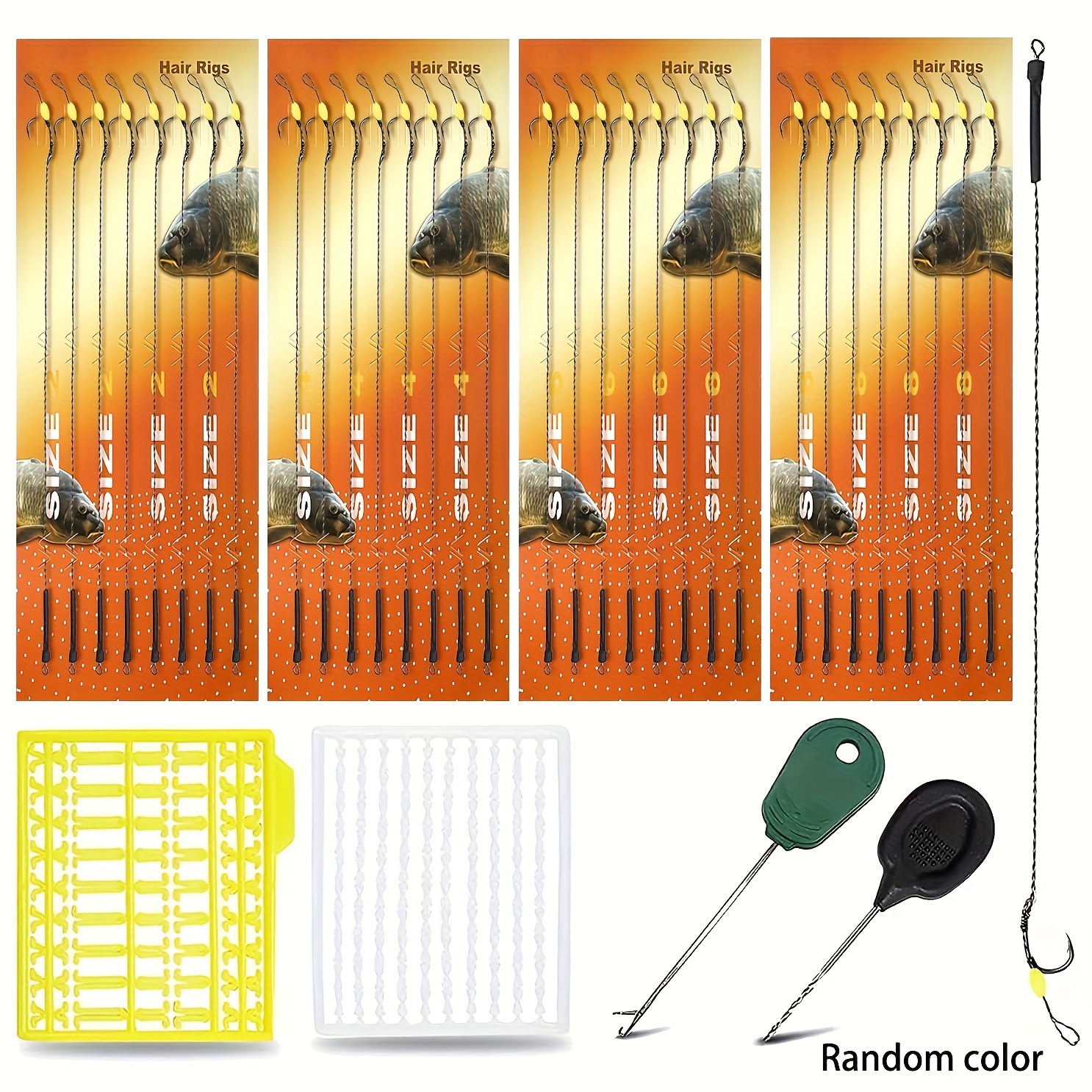Kit 60 Pezzi Terminali Per Pesca Alla Carpa - Pesi, Clip Di Sicurezza, Girelle BIG EYE