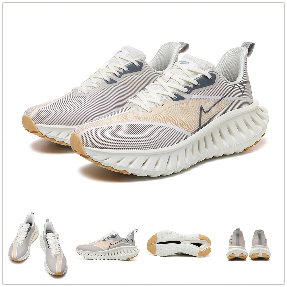 Men's Breathable Running Shoes with Carbon Board Technology & Cushioned EVA Sole - Sneakers Suitable for Gym, Jogging, Marathon - Slip-Resistant Training Shoes for All-Terrain Grip, Workout Sneakers