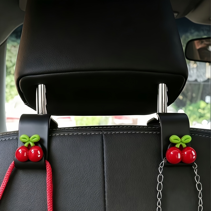 TEMU Juego de para reposacabezas de coche con forma de , ganchos de almacenamiento ocultos multifuncionales para colgar bolsos, carteras, tabletas,