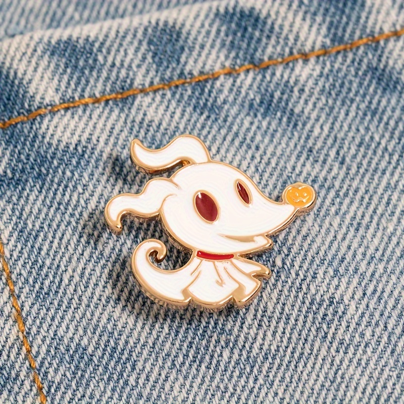 

1pc Cartoon Puppy Enamel Pin - Zinc Alloy, Animal For Backpacks & Halloween Decorations