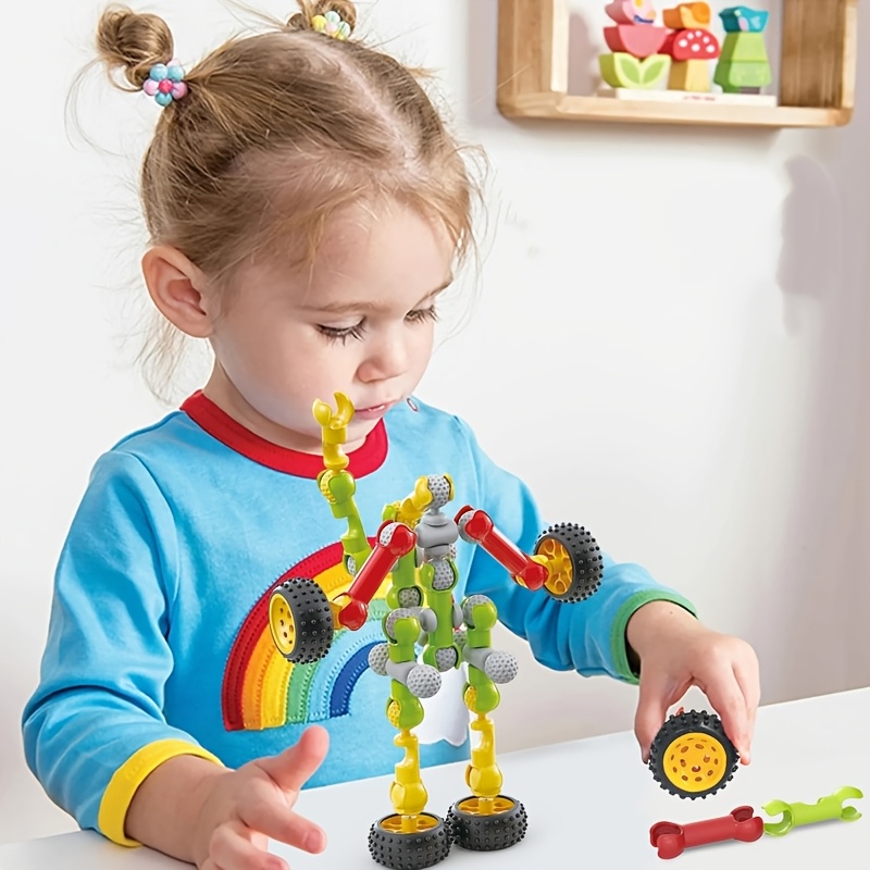 132pcs Kids STEM Building Toys, Educational Gift